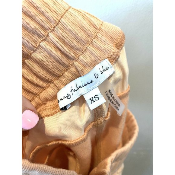 NWT Young Fabulous Broke Peach W Brushed Satin Jog - Picture 10 of 11